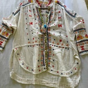 Johnny Was Gauze Shirt